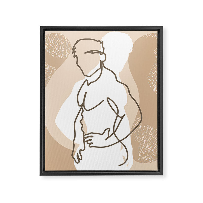 NOODDOOD Lines 17 Framed Canvas Print Gallery Image 2