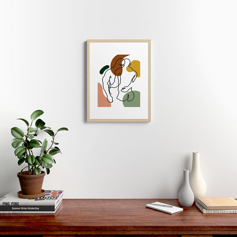 NOODDOOD Linework 1 Framed Art Print Gallery Image 11