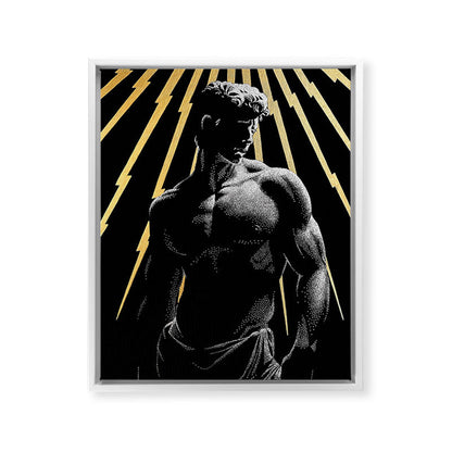 Strength of Zeus (Gold doesn't print shiny) Framed Canvas Print Gallery Image 11