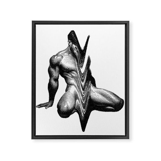 Wavy 3 NOODDOODs Framed Canvas Print Gallery Image 2