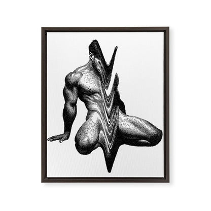 Wavy 3 NOODDOODs Framed Canvas Print Gallery Image 4