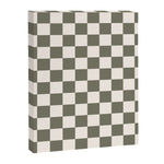 Checkerboard - Olive Green Canvas Print Gallery Image 1