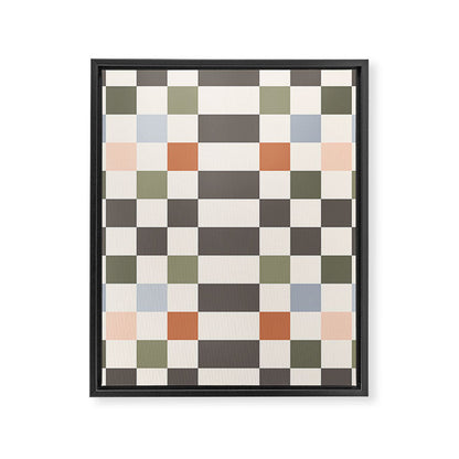 Fall Checkerboard Framed Canvas Print Gallery Image 8