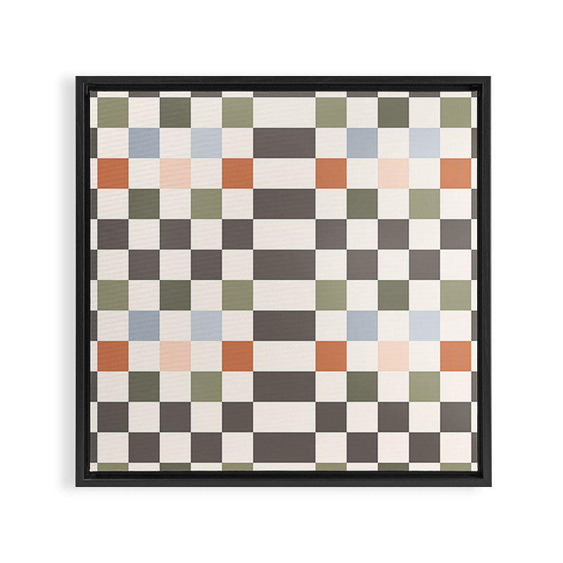 Fall Checkerboard Framed Canvas Print Gallery Image 6