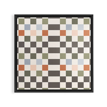 Fall Checkerboard Framed Canvas Print Gallery Image 6