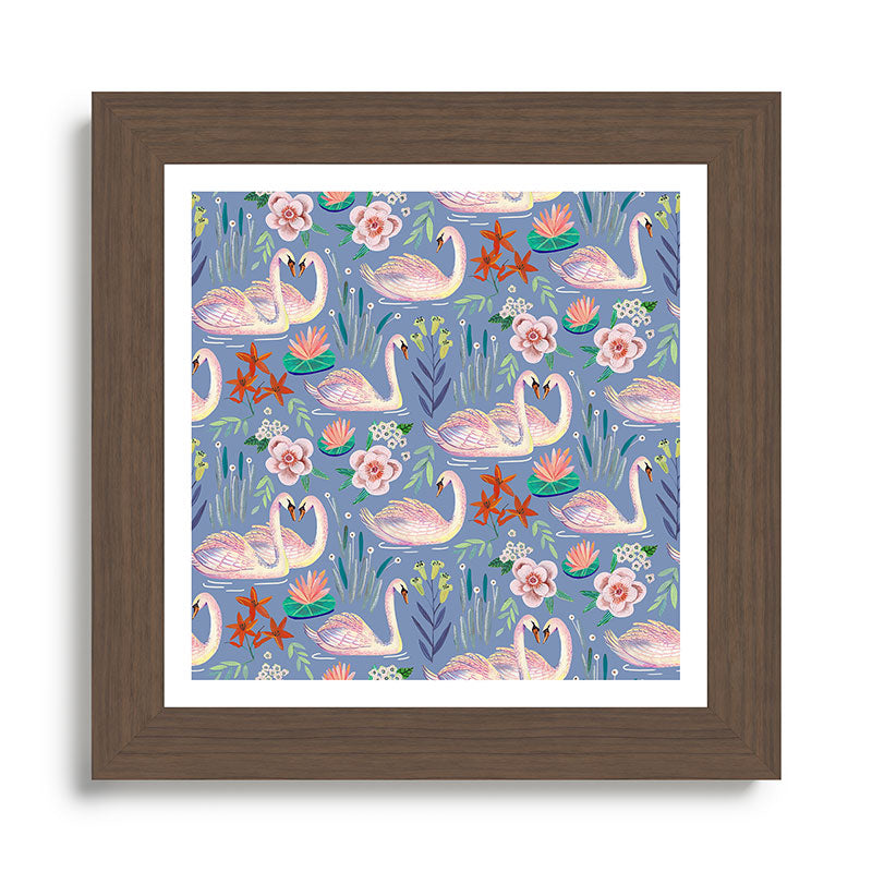 Swan Pattern Framed Art Print Gallery Image 57