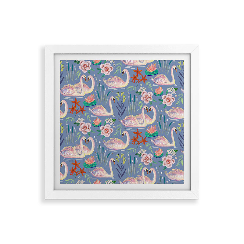 Swan Pattern Framed Art Print Gallery Image 82