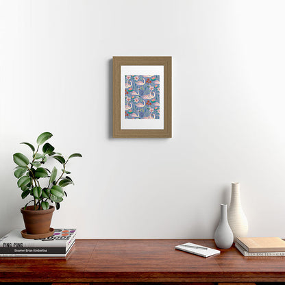 Swan Pattern Framed Art Print Gallery Image 52
