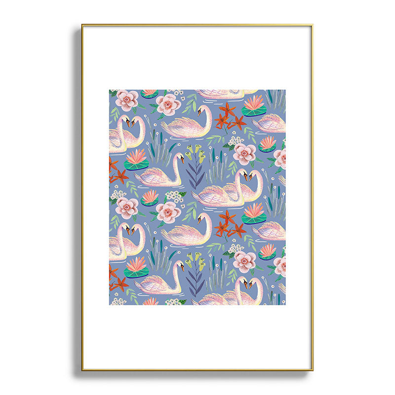 Swan Pattern Framed Art Print Gallery Image 128