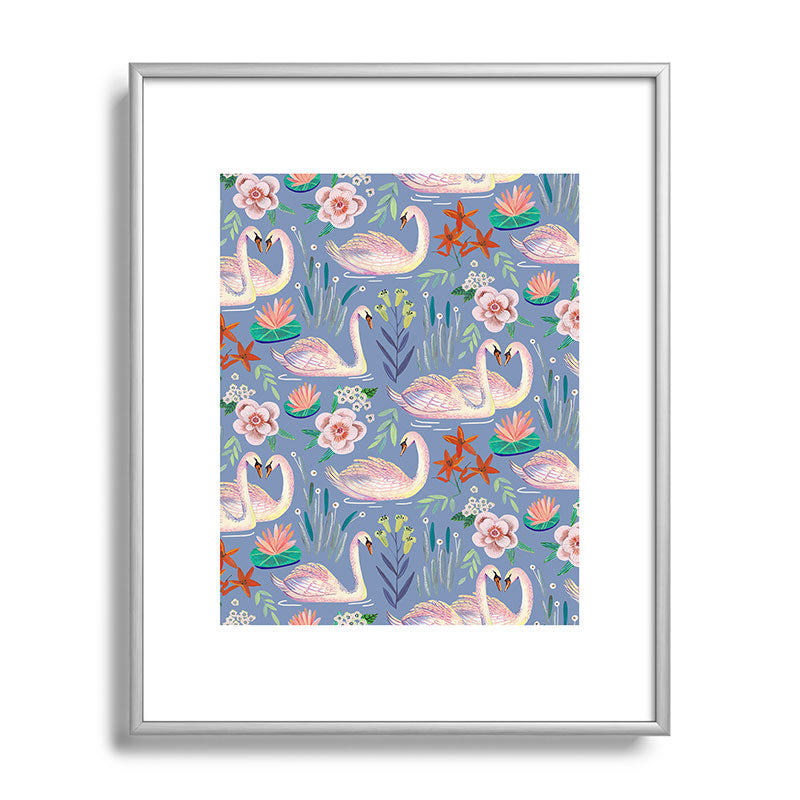 Swan Pattern Framed Art Print Gallery Image 131