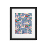 Swan Pattern Framed Art Print Gallery Image 1