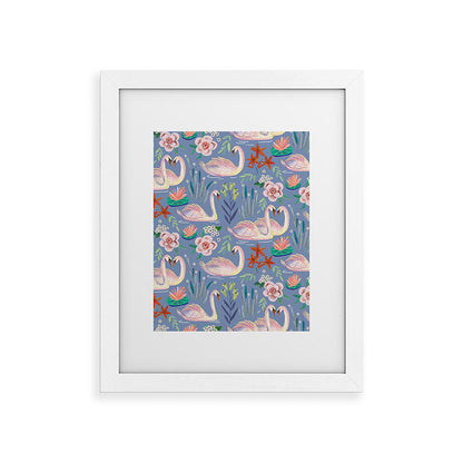 Swan Pattern Framed Art Print Gallery Image 74