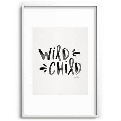 Wild Child - Black Framed Art Print Gallery Image 110