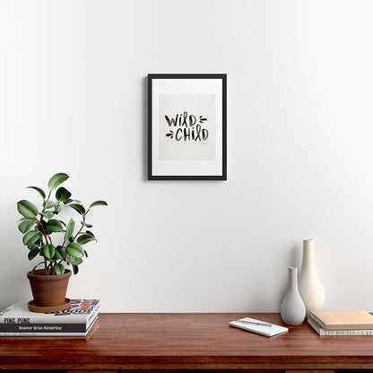 Wild Child - Black Framed Art Print Gallery Image 4