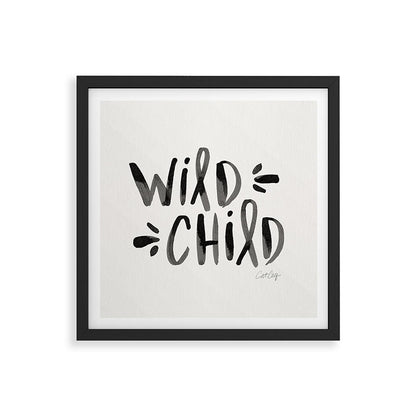 Wild Child - Black Framed Art Print Gallery Image 7
