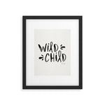 Wild Child - Black Framed Art Print Gallery Image 1