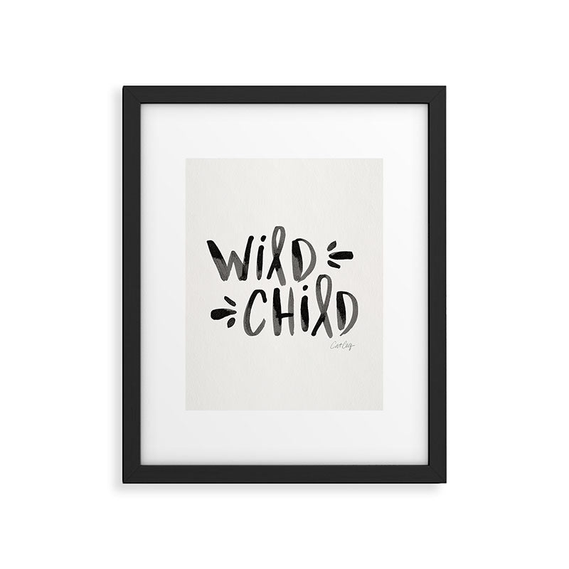 Wild Child - Black Framed Art Print Gallery Image 6