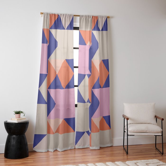 Geometric Shapes 217 Window Curtain Gallery Image 10