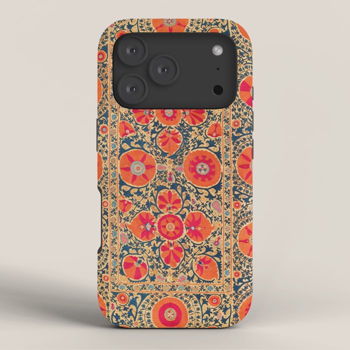 Kermina Suzani Uzbekistan Print iPhone Case Gallery Image 3