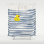 Yellow rubber ducky Shower Curtain Gallery Image 1