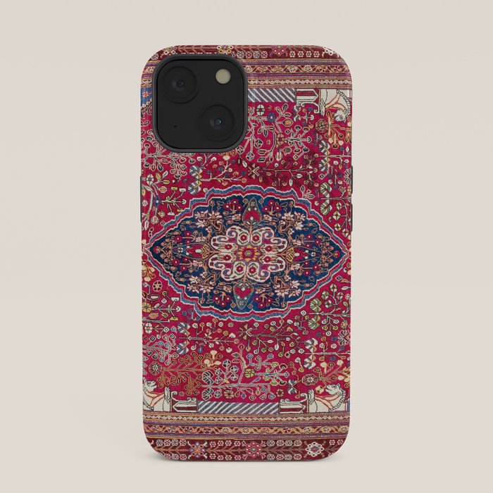 Qashqaâi Antique Fars Persian Rug Print iPhone Case Gallery Image 33