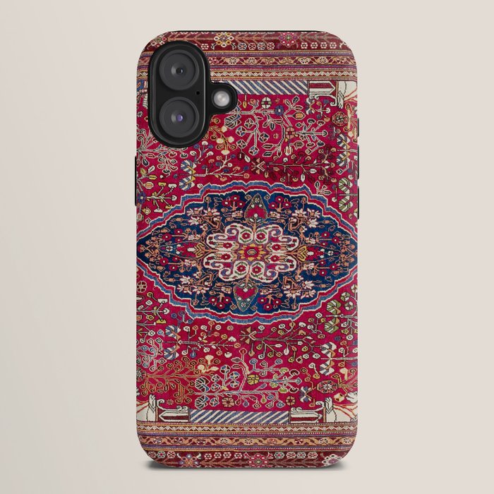 Qashqaâi Antique Fars Persian Rug Print iPhone Case Gallery Image 10
