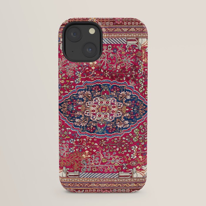Qashqaâi Antique Fars Persian Rug Print iPhone Case Gallery Image 29