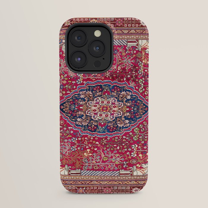Qashqaâi Antique Fars Persian Rug Print iPhone Case Gallery Image 31