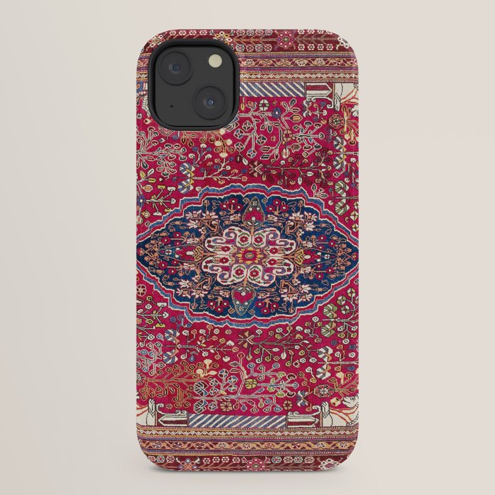 Qashqaâi Antique Fars Persian Rug Print iPhone Case Gallery Image 30