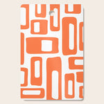 Retro Mid Century Modern Abstract Pattern 336 Orange Cutting Board Gallery Image 1