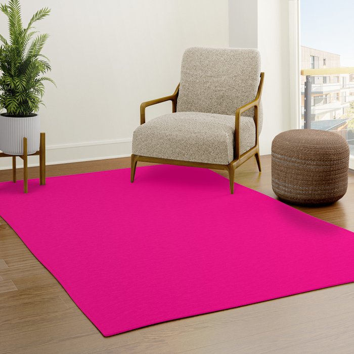 SOLID FUSCHIA COLOR Rug Gallery Image 3