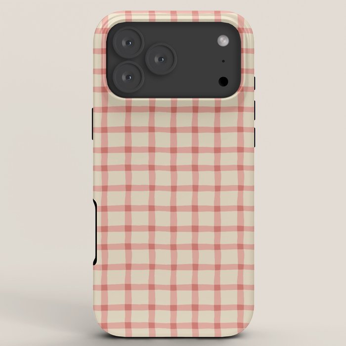 Strawberry Gingham Pattern iPhone Case Gallery Image 8
