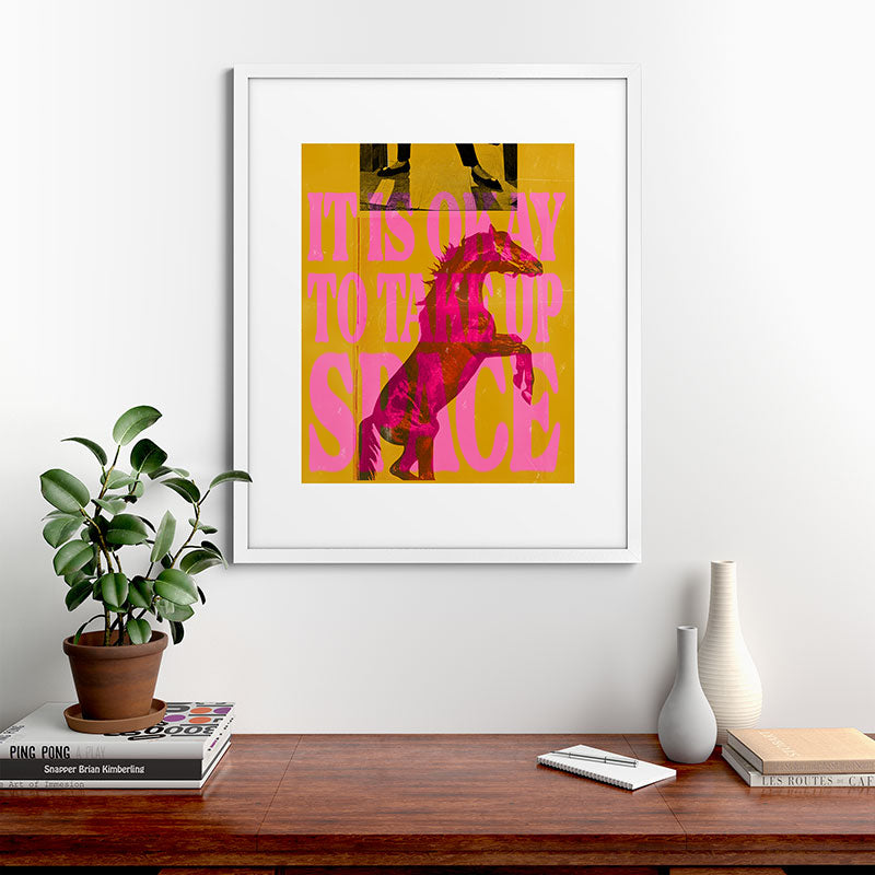 Take Up Space Framed Art Print Gallery Image 56