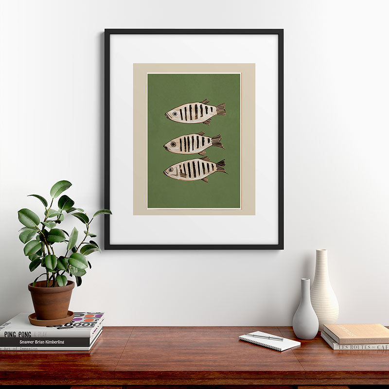 Abstract Fish Study II Framed Art Print Gallery Image 7