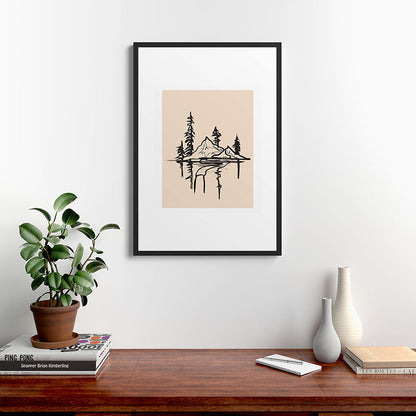 Abstract Landscape II Framed Art Print Gallery Image 6