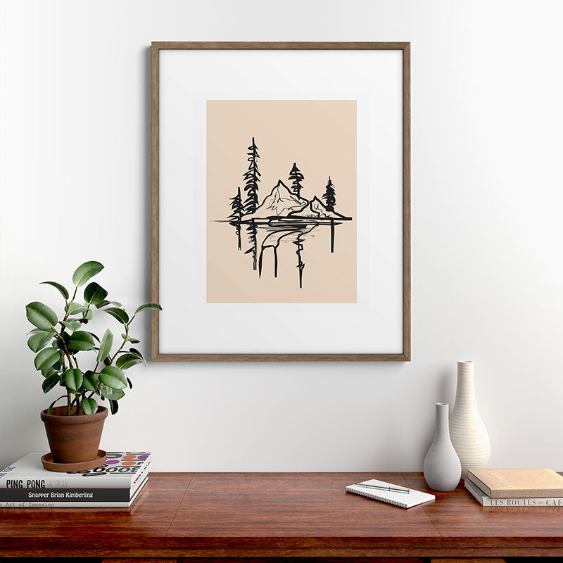 Abstract Landscape II Framed Art Print Gallery Image 14
