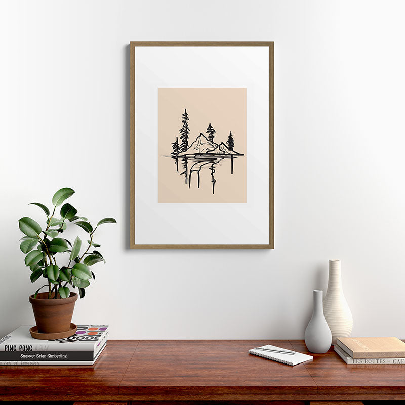 Abstract Landscape II Framed Art Print Gallery Image 13