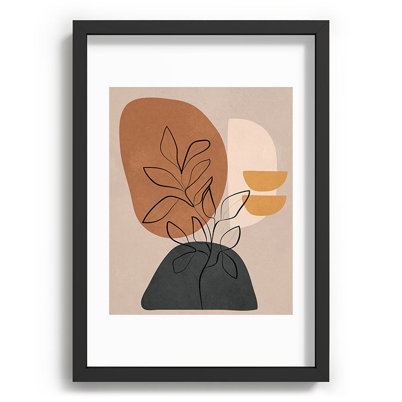 Abstract Minimal Plant 1 Framed Art Print Gallery Image 59