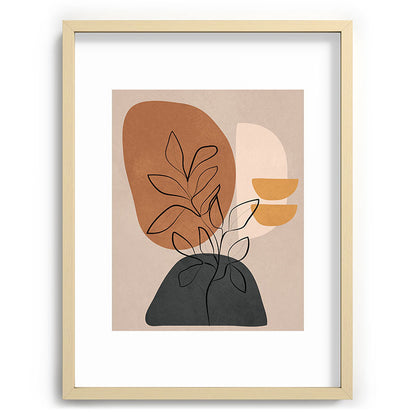 Abstract Minimal Plant 1 Framed Art Print Gallery Image 73