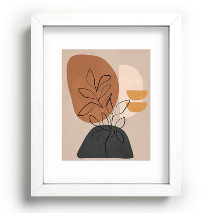 Abstract Minimal Plant 1 Framed Art Print Gallery Image 76
