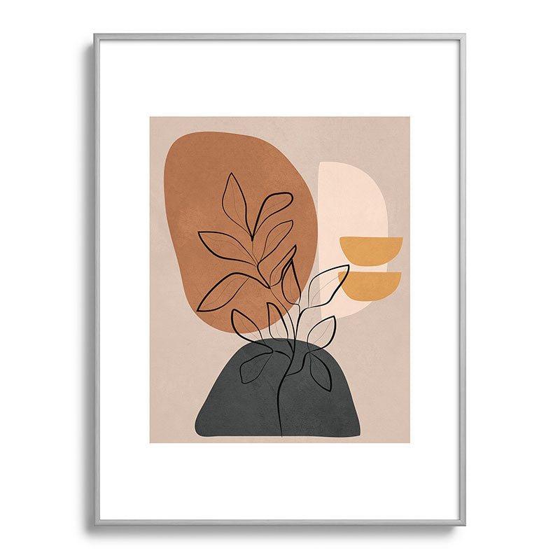 Abstract Minimal Plant 1 Framed Art Print Gallery Image 99