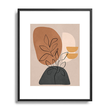 Abstract Minimal Plant 1 Framed Art Print Gallery Image 81