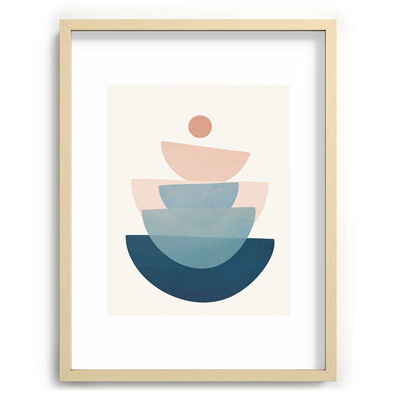 Abstract Minimal Shapes 31 Framed Art Print Gallery Image 100
