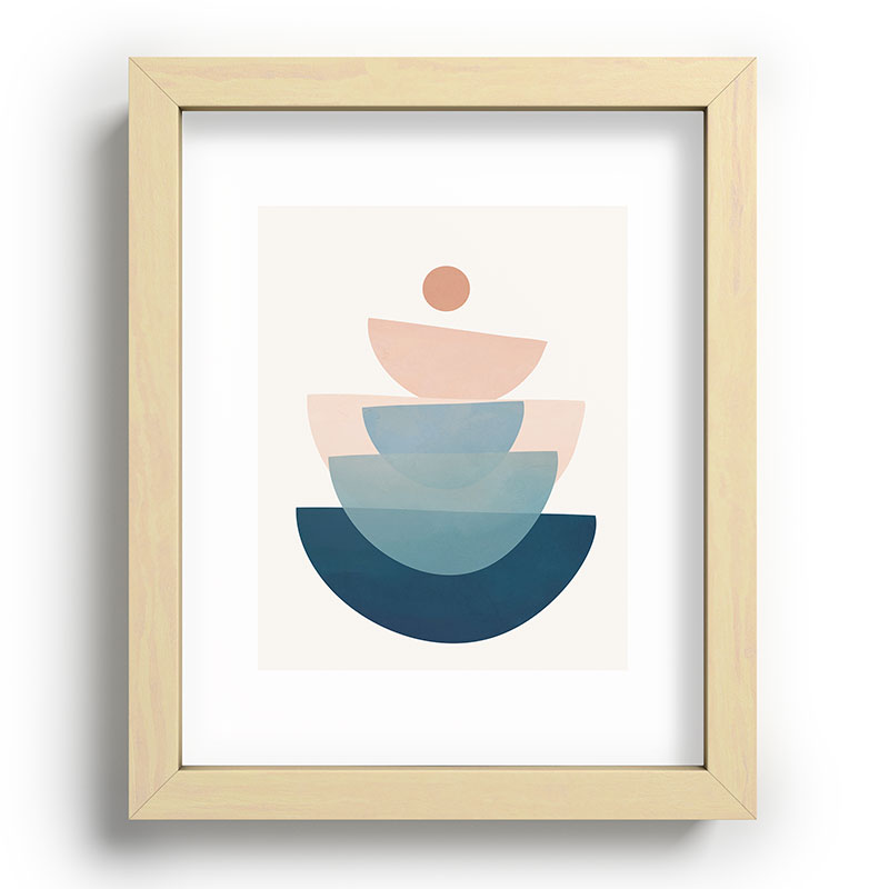 Abstract Minimal Shapes 31 Framed Art Print Gallery Image 96