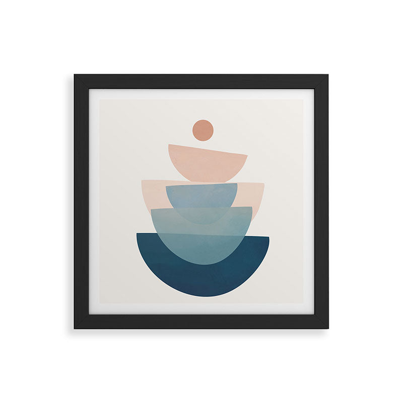 Abstract Minimal Shapes 31 Framed Art Print Gallery Image 50