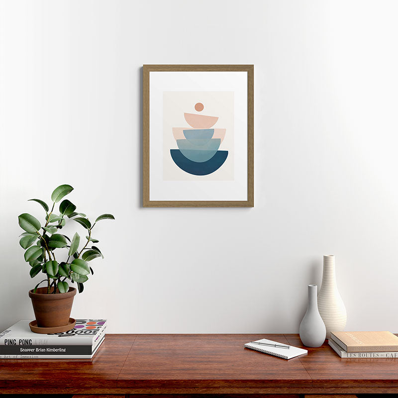 Abstract Minimal Shapes 31 Framed Art Print Gallery Image 54