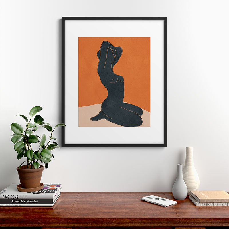 Abstract Nude IV Framed Art Print Gallery Image 7