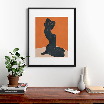 Abstract Nude IV Framed Art Print Gallery Image 7