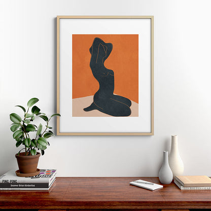 Abstract Nude IV Framed Art Print Gallery Image 21