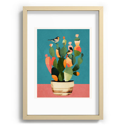 Cactus and Birds 2 Framed Art Print Gallery Image 71